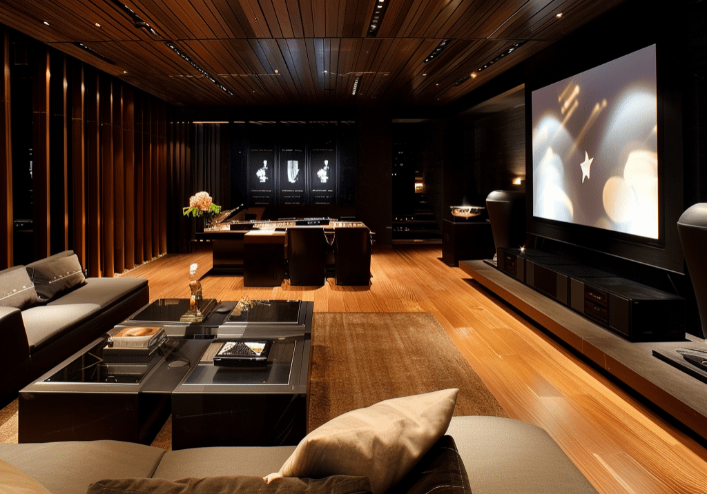 modern home theater system